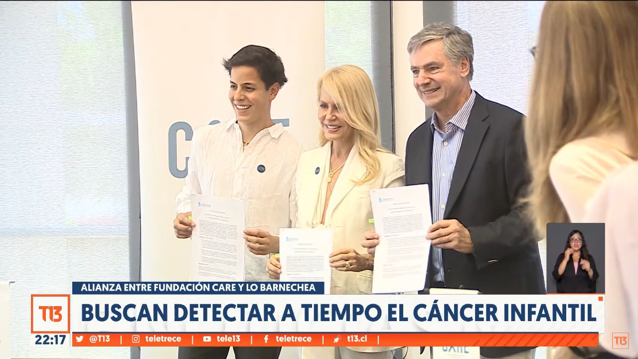 Canal 13: Fundación Care y Lo Barnechea se unen para detectar el cáncer infantil