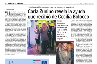 LUN: Carla Zunino revela la ayuda que recibio de Cecilia Bolocco