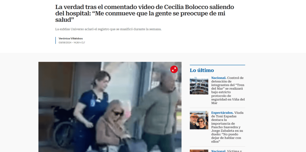 ADN Radio: La verdad tras el comentado video de Cecilia Bolocco saliendo del hospital: “Me conmueve que la gente se preocupe de mi salud”