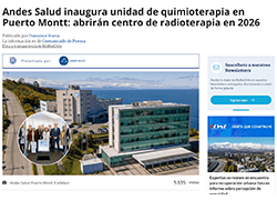 Andes Salud inaugura unidad de quimioterapia en Puerto Montt: abrirán centro de radioterapia en 2026 – Biobio
