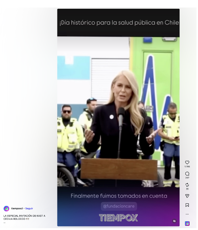 Tiempo X Instagram